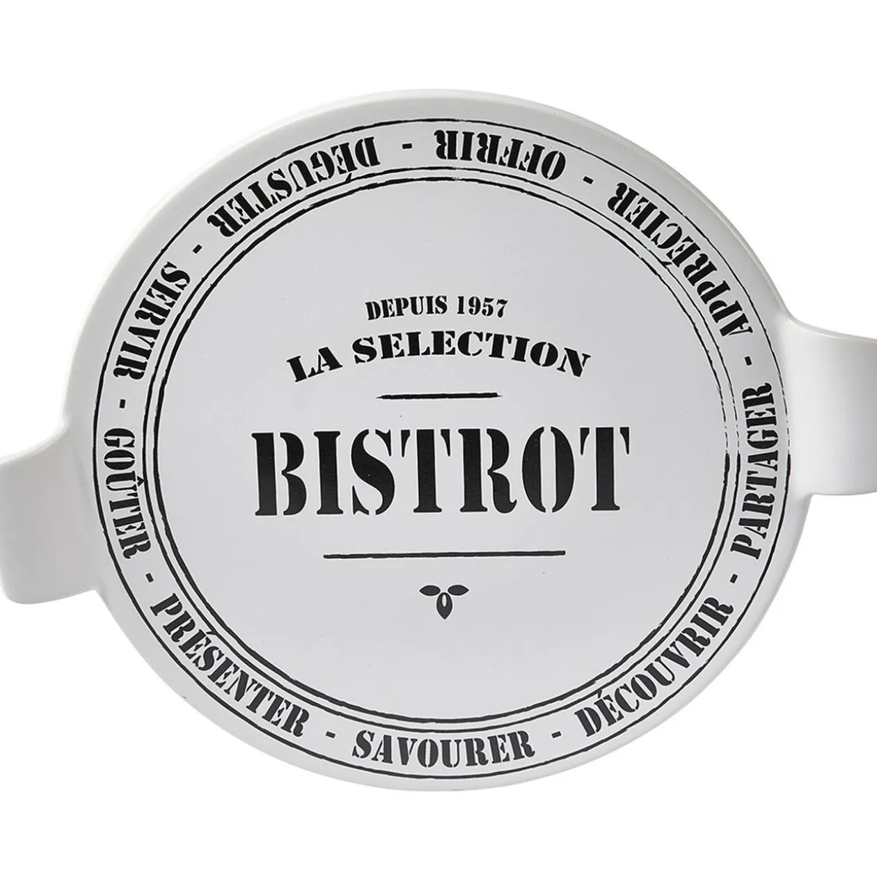 Plateau à fromage noir et blanc