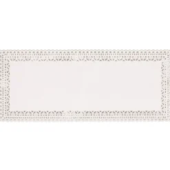 Plateau de présentation rectangulaire blanc 32 x13 cm