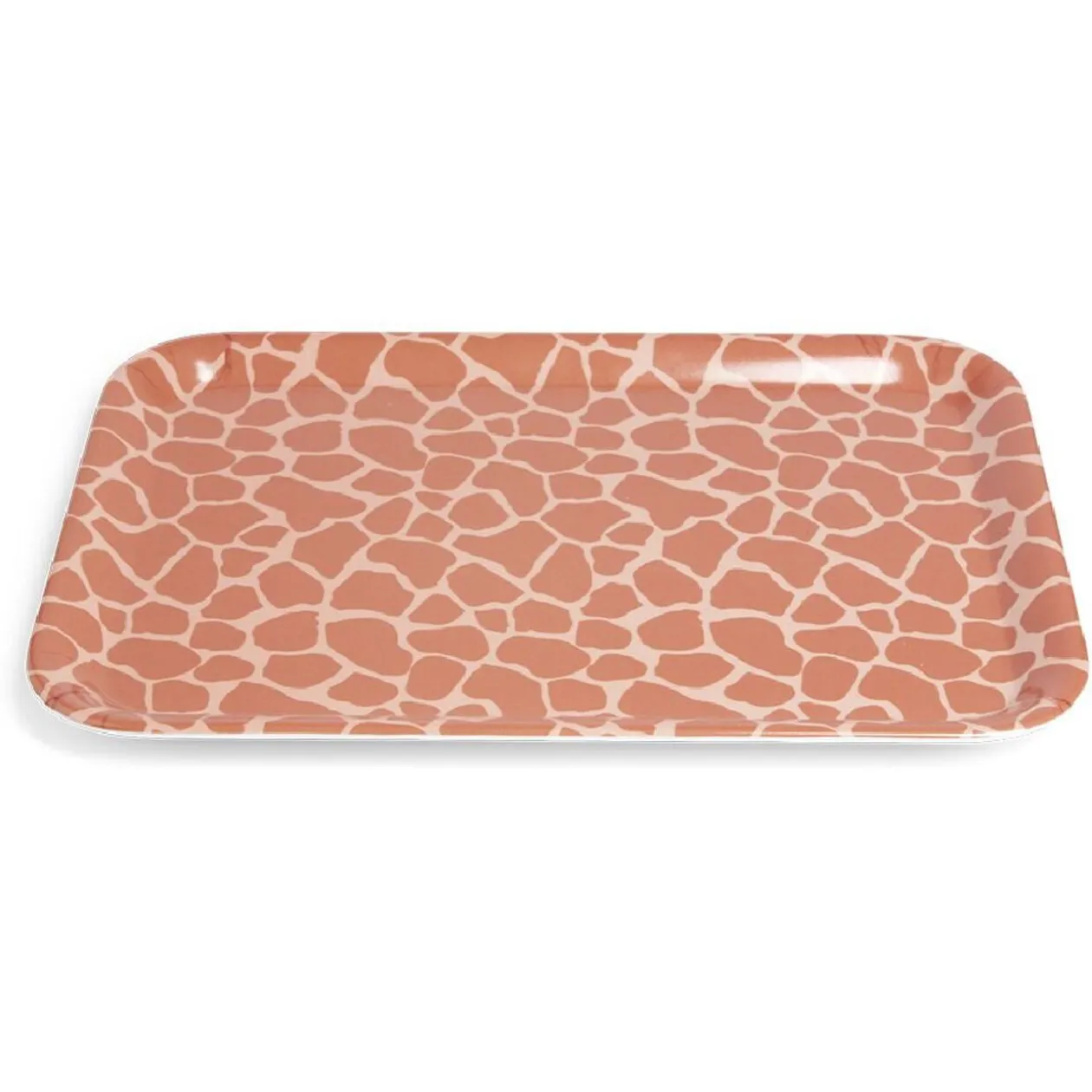 Plateau mélaminé orange 28,7x21,7x1,5cm