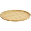 Plateau rond bambou naturel