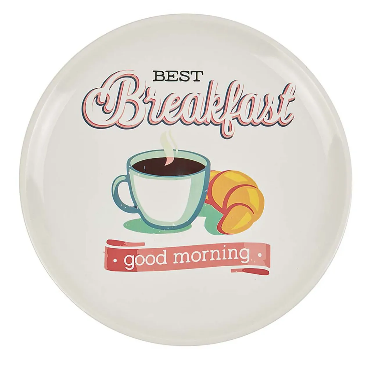 Plateau rond style vintage