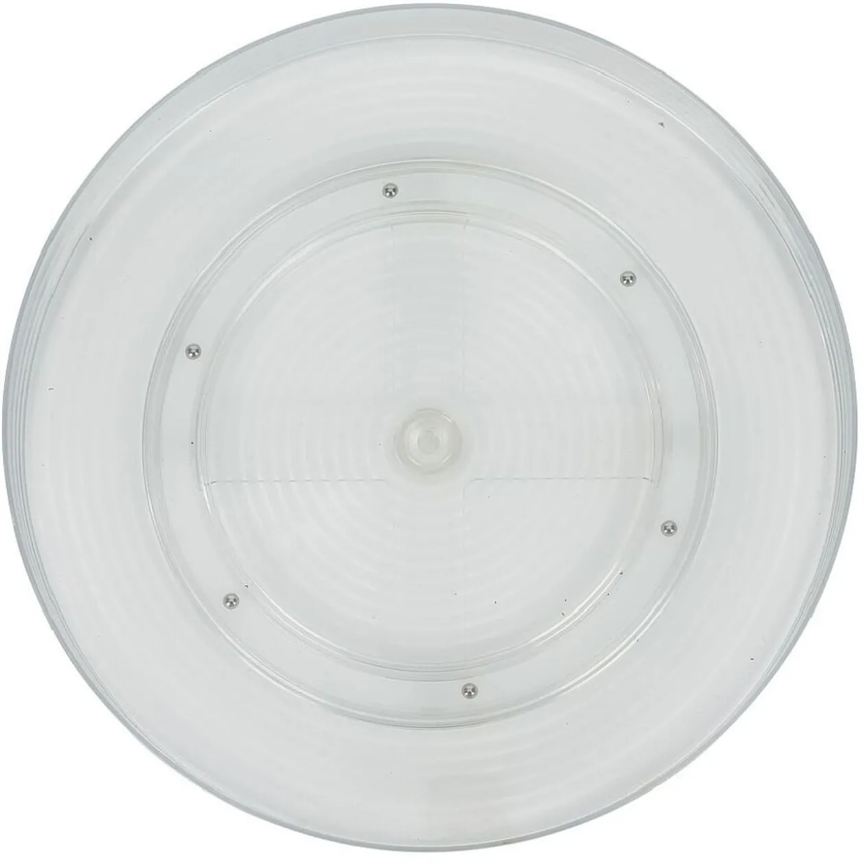 Plateau rotatif en plastique transparent - Ø29,4xH4cm