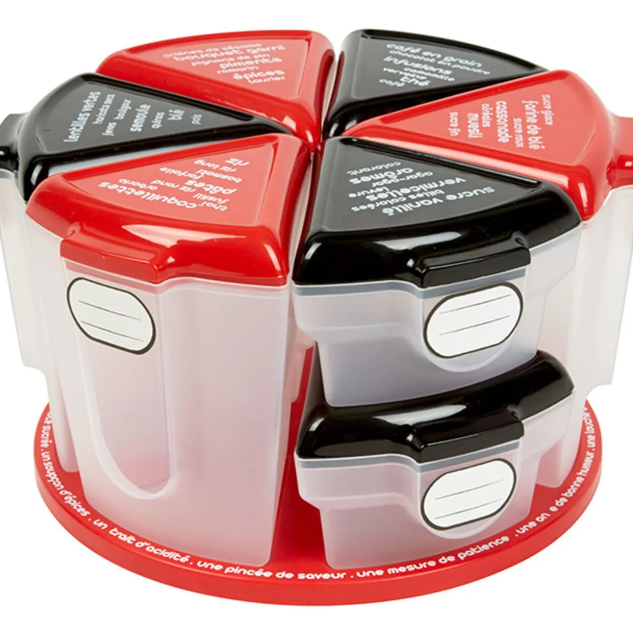 Plateau tournant aux 8 boîtes alimentaires