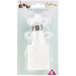 Poche à douille 5 embouts blanc et gris