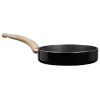 Poêle noire manche effet bois Ø 20