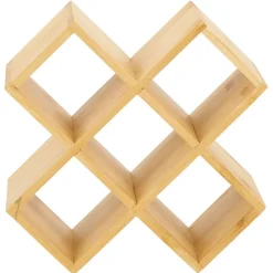 Porte épice 5 cases bambou 17x17xH9cm