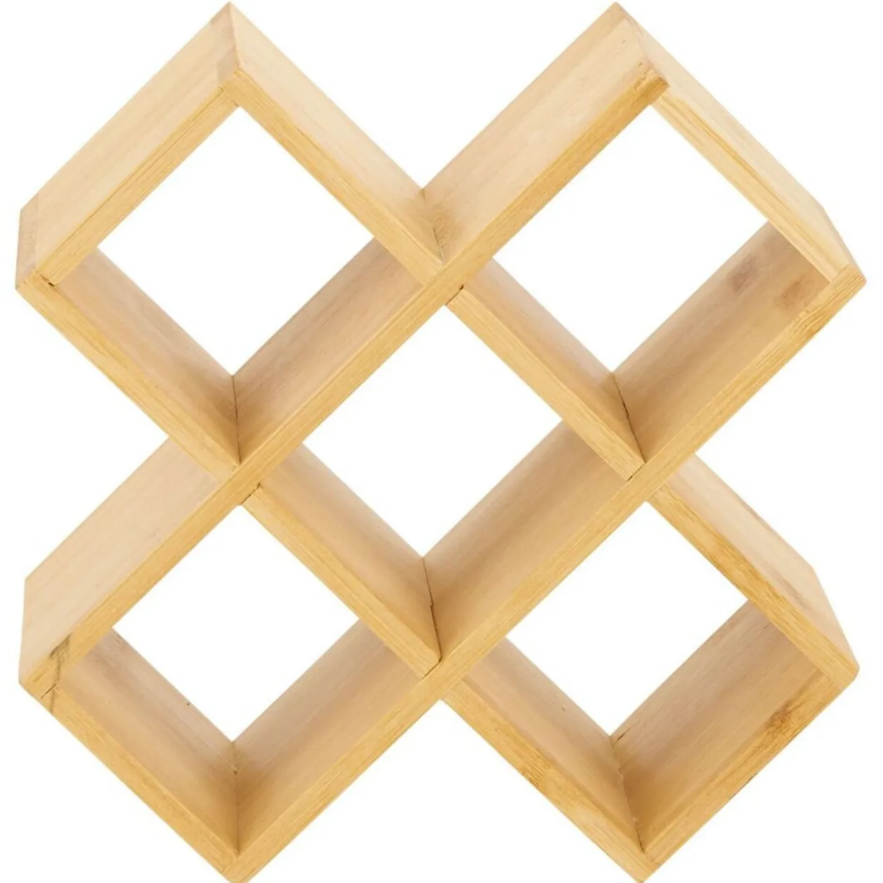 Porte épice 5 cases bambou 17x17xH9cm