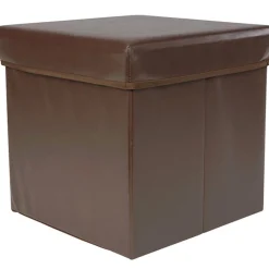 Pouf de rangement chocolat