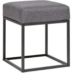 Pouf Architect gris et noir