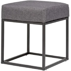 Pouf Architect gris et noir