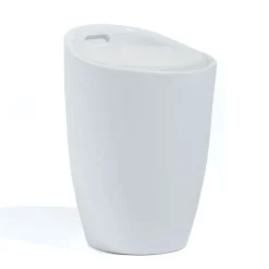 Pouf avec coffre intégré Abyss blanc