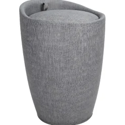 Pouf avec coffre intégré Abyss gris anthracite