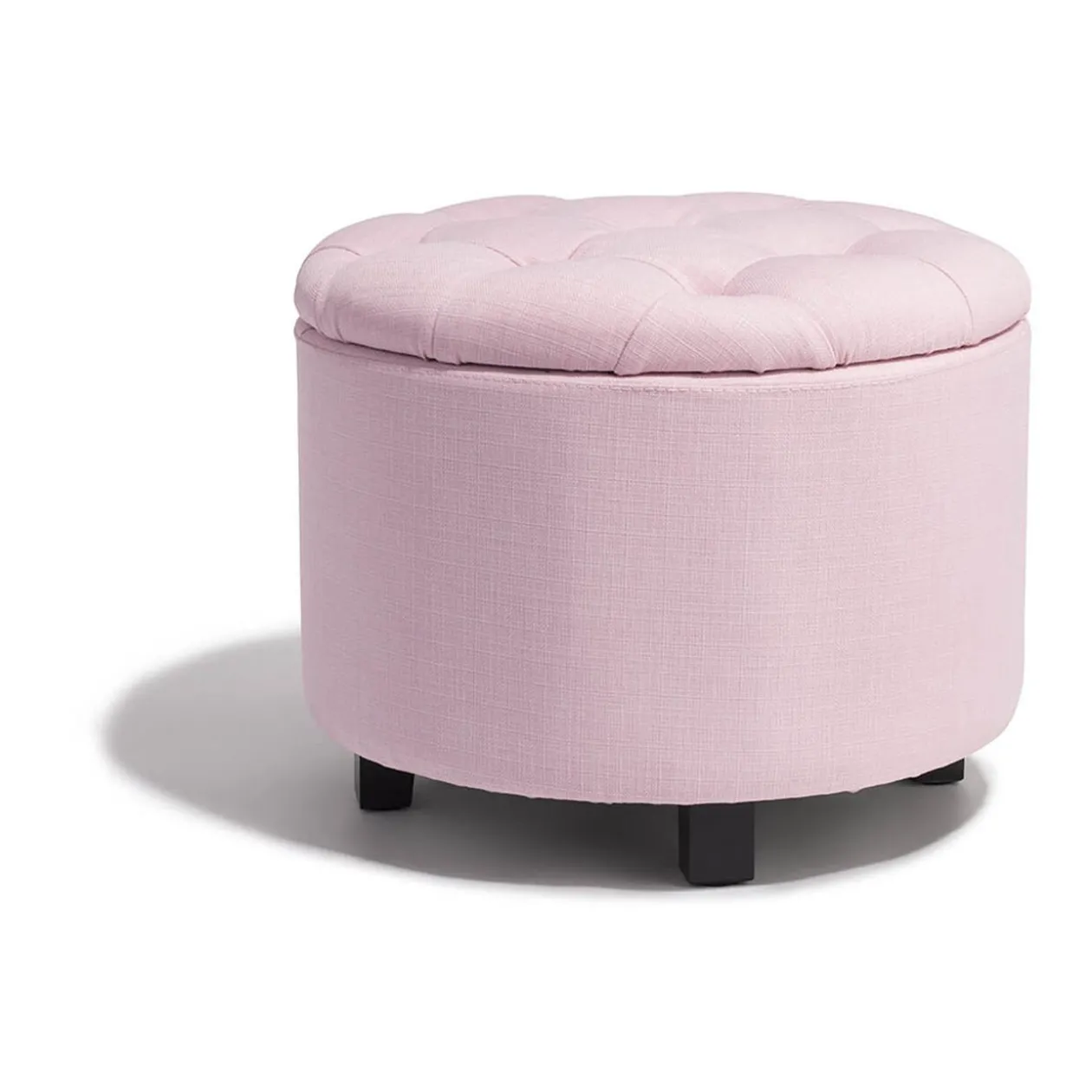 Pouf avec coffre intégré Candice rose