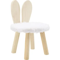 Pouf enfant avec dossier design lapin