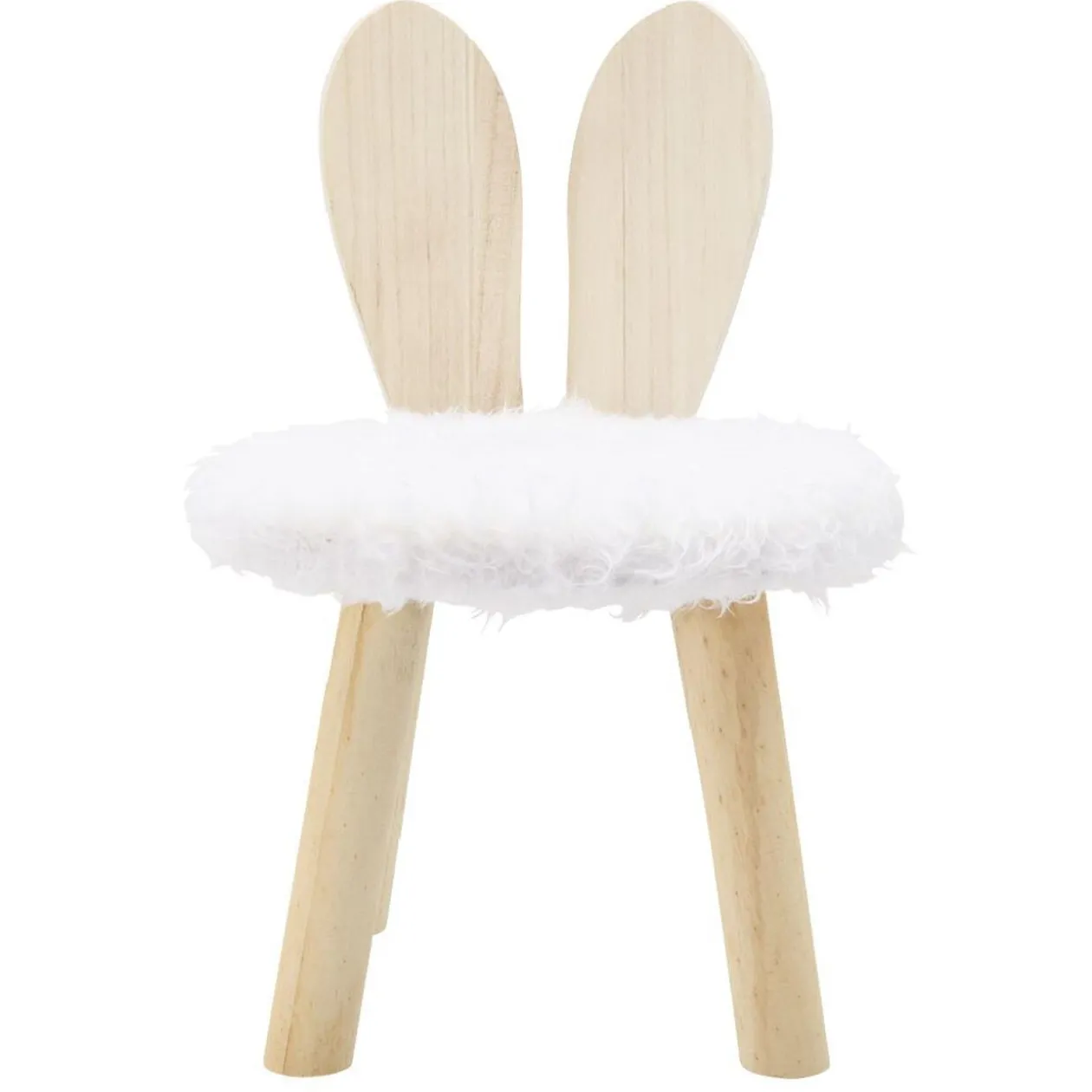 Pouf enfant avec dossier design lapin