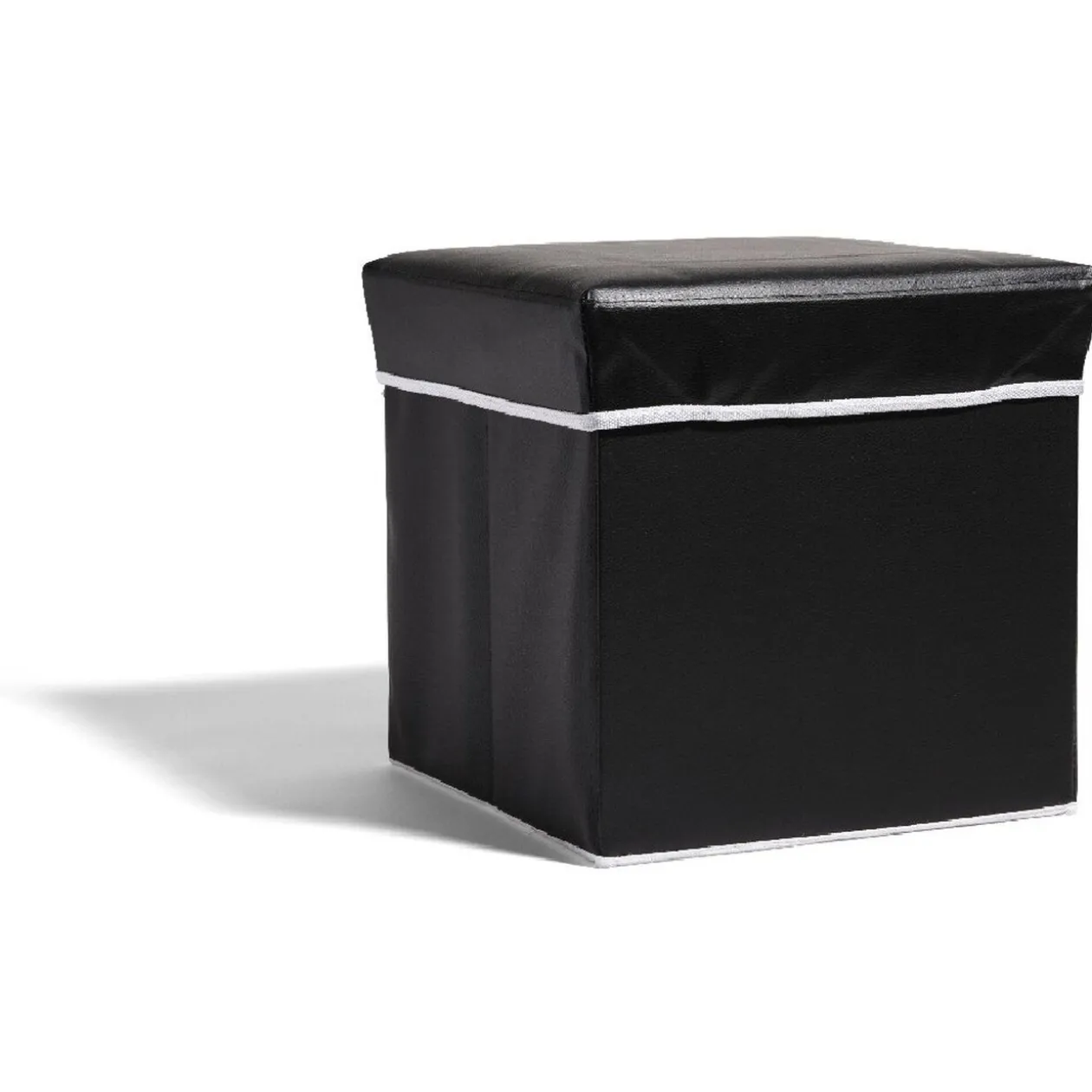 Pouf noir pliant