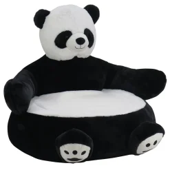 Pouf panda noir et blanc