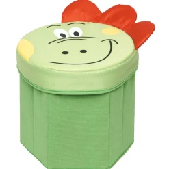 Pouf pliable dragon vert