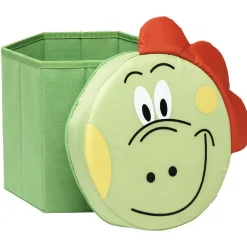 Pouf pliable dragon vert