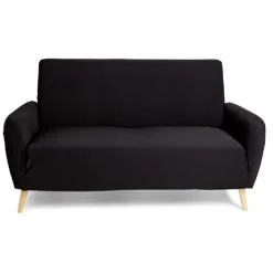 Protège canapé extensible 2 places L145-185cm noir