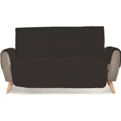 Protège canapé noir 2 places 223x179cm