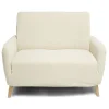 Protège fauteuil extensible L90x145cm velours côtelé beige