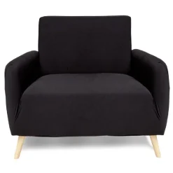 Protège fauteuil extensible L90-145cm noir