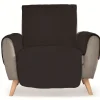Protège fauteuil noir 1 place 165x179cm