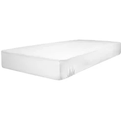 Protège matelas anti acariens coton blanc 160x200 cm