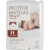 Protège matelas blanc 140x190 cm