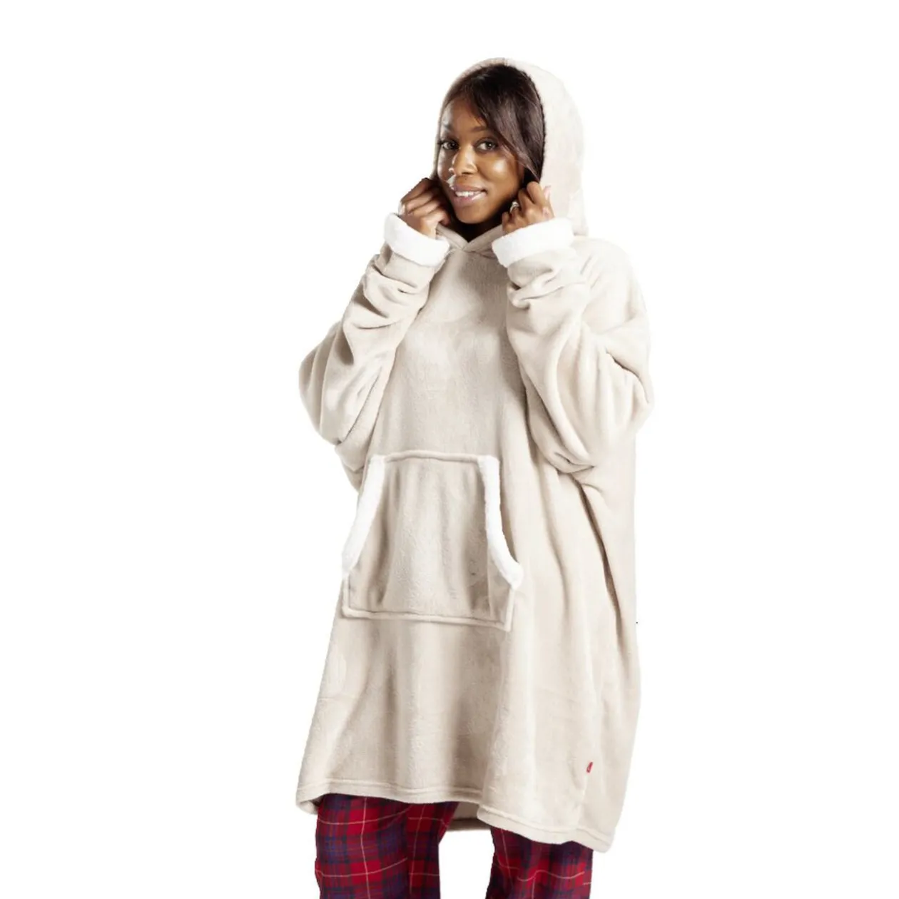Pul plaid capuche adulte sherpa Taille unique - 4 coloris