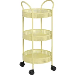 Resserre légumes à roulettes jaune