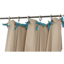 Rideau à nouettes et perles