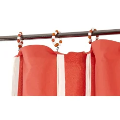 Rideau à nouettes et perles