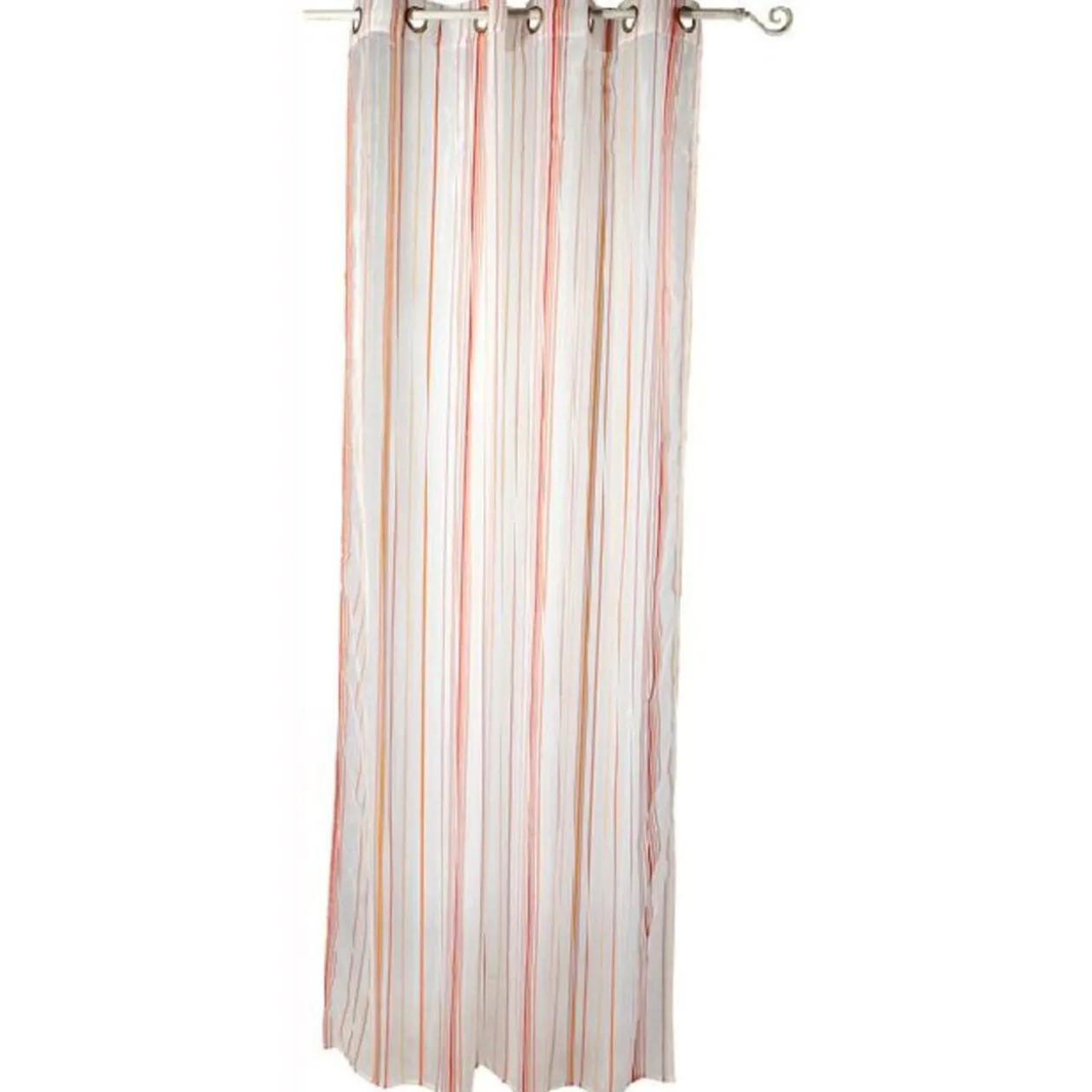 Rideau à oeillets bayadère