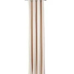 Rideau à oeillets beige clair occultant thermique et phonique