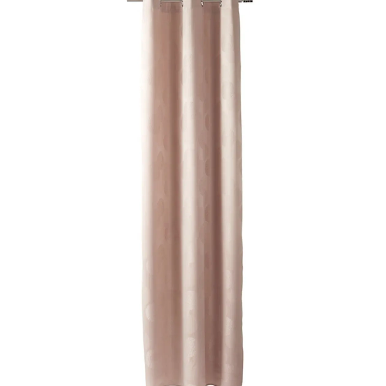 Rideau à oeillets beige design ronds