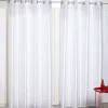 Rideau à oeillets blanc brillant