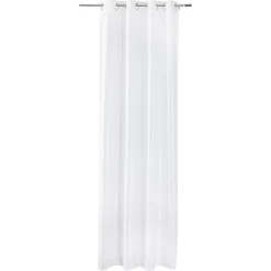 Rideau à oeillets blanc ivoire 140x240cm