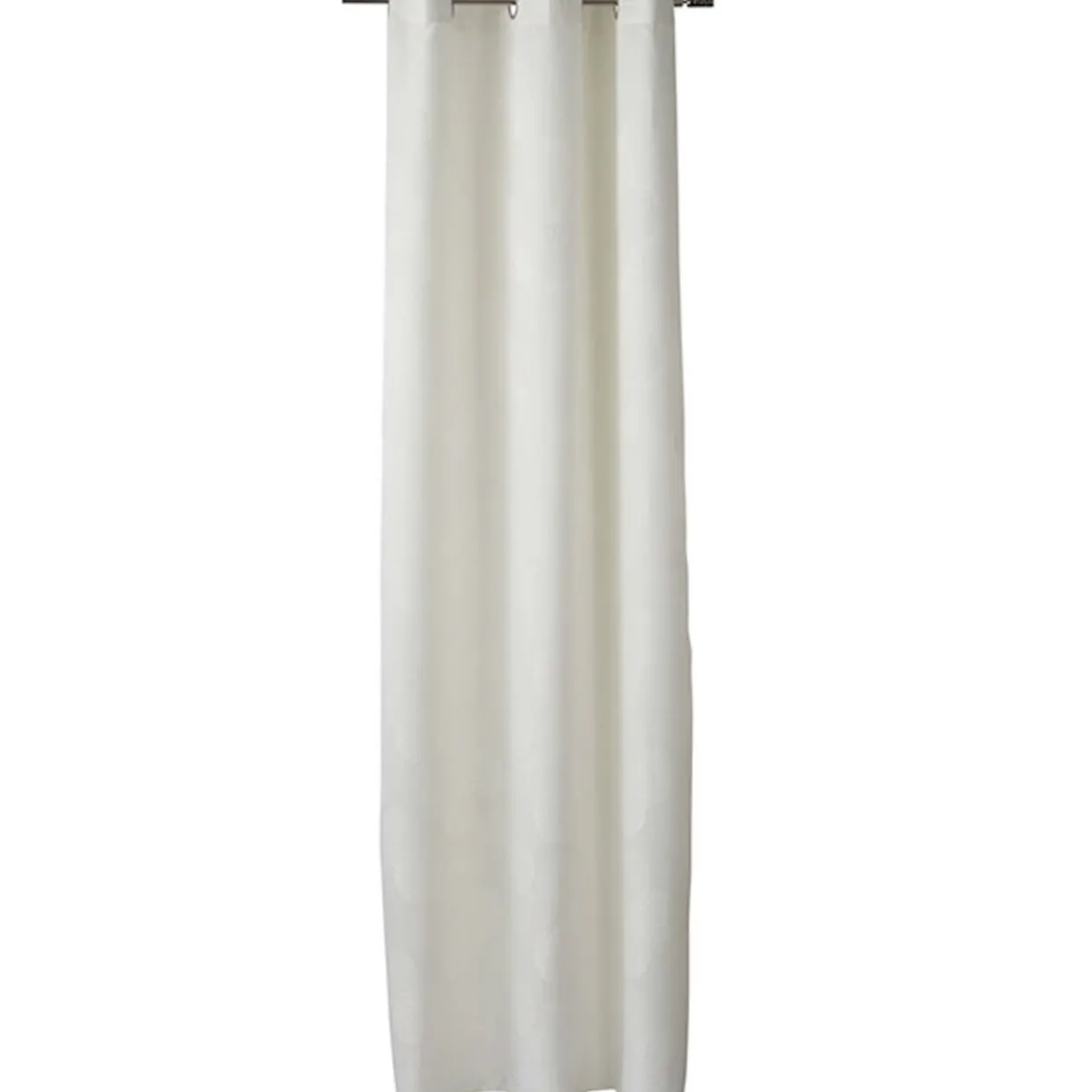 Rideau à oeillets crème design ronds