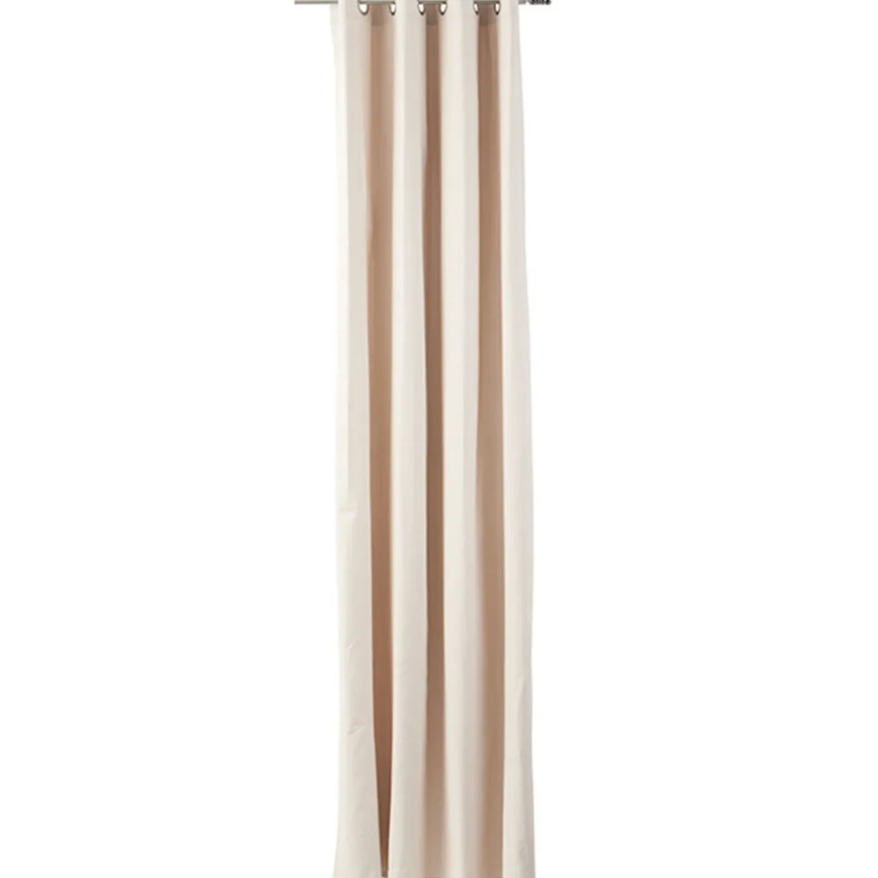 Rideau à oeillets crème panama