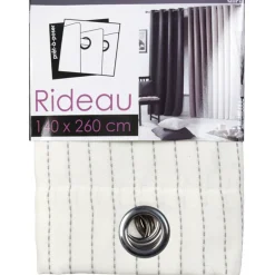 Rideau à oeillets écru méridien