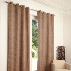 Rideau à oeillets design girafe