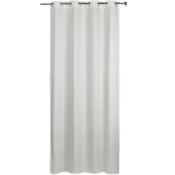 Rideau à oeillets effet chiné blanc ivoire