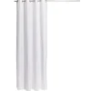 Rideau à oeillets effet lin blanc 140x240cm