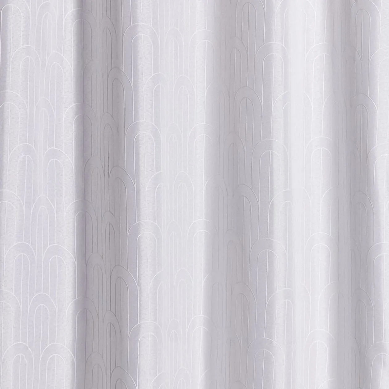 Rideau à oeillets effet lin blanc 140x240cm