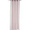 Rideau à oeillets effet taffetas rose pâle 140x240 cm