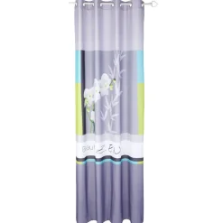 Rideau à oeillets en microfibre design Zen