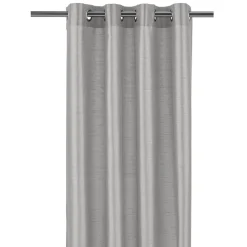 Rideau à oeillets gris 140x240cm