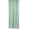 Rideau à oeillets inox Oxford polyester uni vert kaki